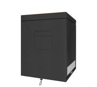 DAZZLEEX Refrigerator Cover, 210D Oxford Cloth Outdoor Refrigerator Cover With Ventilated Cooling Mesh At The Bottom Edges Elastic Hemline And Adjustable Buckles 71.12 X 58.42 X 86.36 Cm