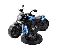 DAZZLEEX Rotating for DRIFT Motorcycle Car Aromatherapy Decor with Fruity Scent Alloy Model Air Freshener Ornament for Auto Interior Dashboard Decoration Gray(profound)