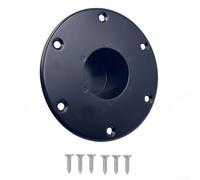 DAZZLEEX RV Trailer Table Base Mount Round Flush Mount Pedestal Base Aluminum Table Leg Mount For Campers Motorhomes Caravans Easy Installation Space-Saving