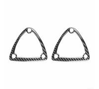 DAZZLEEX RX8 2004-2008 Carbon Fiber Interior Head Trim Decor Decal Set, Black Epoxy Coated Moulding Accessories for Car Interior Styling, 2-Pack