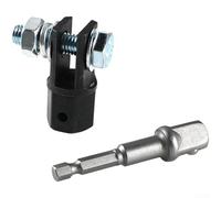 DAZZLEEX Scissors Lifting Tool Adapter 1/2 Inch Drive for Impact Wrench Auto Repair Conversion Head for General Vehicle Maintenance Black(Adapter kit)