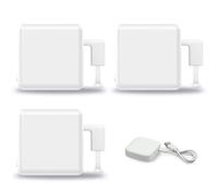 DAZZLEEX Smart Switch Button Pusher, 3Pcs Bluetooth Smart Fingerbot Robot Switch Bot Button Push Smart Life Remote Control White with HUB