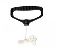 DAZZLEEX Snow Sweeper Starter Handle with Drawstring Pull Cord Replacement for Multi-Brand Equipment Black and White 4x3x1cm
