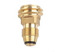 DAZZLEEX Solid Brass Propane Tank Adapter Conversion Connector for BBQ Gas Grill Camping Stove and Heater Refill with Secure Airtight Connection
