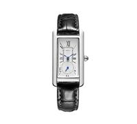 DAZZLEEX Stylish Two Pin Half Waterproof Roman Scale Watch for Fashion Statements with Lightweight Design (Black)
