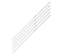 DAZZLEEX Titanium Barbecue Skewers Set - 5-Piece Outdoor Camping BBQ Grilling Kabob, Flat & Wavy-Handle Design for Secure Food Holding, 20-40 cm Length Options(26cm)