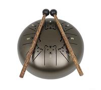 DAZZLEEX Tongue Drum Kit,5 Piece Steel Tongue Drum Set with Bag Drumsticks for Kids Adults Meditation Yoga Entertainment,C