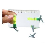 DAZZLEEX Versatile Transparent Two Direction Magnetic Level Bubble for MINI Level 3.74“ X 0.51“