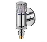 DAZZLEEX Wall Mount Faucet, Stainless Steel Washing Machine Faucet Quick Opening Angle Valve Faucet for Washing Machine,Silver G3/4