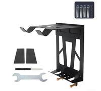 DAZZLEEX Wall Mounted Bike Rack Carbon Steel Vertical Bicycle Storage Holder for Indoor Garage Mountain Road Bikes Space Saving Repair Stand Black(Small)