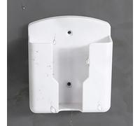 DAZZLEEX Wall-Mounted Storage Box- Spacious 10x6.5x4cm Organizer in White -for TV Remote Control, Glove Box,Small