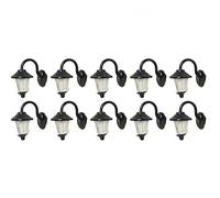 DAZZLEEX Warm White Wall Lamps LED Street Lamps 1-Lamp for H0 Houses Building Set 10 Pieces for Railway & Building Layout-1