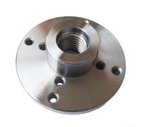 DAZZLEEX Wood Lathe Face Plate for 18TPI Thread Turning Machine Chuck, 2, 3, 4 (Silver)(4inch)