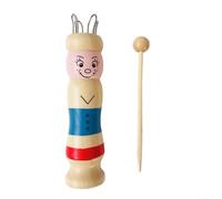 DAZZLEEX Wooden French Knitting Machine Yarn,Rope Braider,Reel Knitting Tools Wooden French Wool Knitting Machine Knitting Yarn(A)