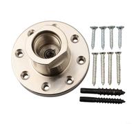 DAZZLEEX Woodworking Lathe Chuck, 3'' Steel Panel with Screw Chuck for Woodworking Lathe with 10 Screws Rotation Setting Mounting Hole Option Woodturning Accessory