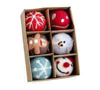 DAZZLEEX Wool Felt Balls, Christmas Ball Ornaments Colourful Wool Pompom Bunting Ornament For Holiday Wedding Party(E)