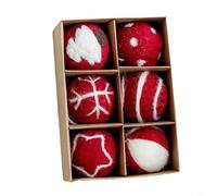 DAZZLEEX Wool Felt Balls, Christmas Ball Ornaments Colourful Wool Pompom Bunting Ornament For Holiday Wedding Party(D)