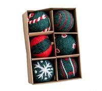 DAZZLEEX Wool Felt Balls, Christmas Ball Ornaments Colourful Wool Pompom Bunting Ornament For Holiday Wedding Party(A)