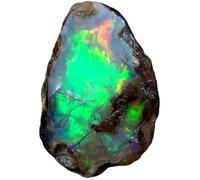 Dazzlegems Ultra Fire Opal Rough Gemstone, Ethiopian Opal Rock, Jewelry Making Supplies, Chakra Healing, Energy Stone, Meditation, Art-Crafts-Diy Stone, 4.30Cts