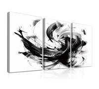 Dazzlewall 3Pcs Framed Black and White Wall Art Decor, Modern Abstract Wall Art Pictures for Bedroom Living Room Decor 12x16 in