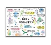 Dazzlewall Daily Reminders Wall Art Poster, Motivational Quotes Wall Poster for Office Living Room Bedroom Decor 16x12 in Unframed