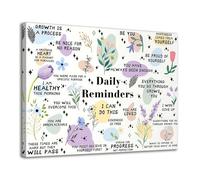 Dazzlewall Framed Motivational Daily Reminder Wall Art Decor Positive Affirmations Prints, Inspirational Quotes Wall Poster for Classroom Office Decor 12x16 in