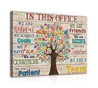 Dazzlewall Framed Motivational Office Wall Art Decor, Teamwork Postive Wall Picture, Inspirational Quotes Poster for Office Decor 12x16 in