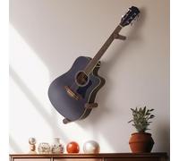 DAZZLIFE Horizontal Guitar Wall Hanger for Acoustic Electric Bass Ukulele Banjo (Brown)