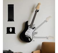 DAZZLIFE Iron Horizontal Electric Guitar Wall Mount-Heavy-Duty Floating Hanger for Electric Guitars, Industrial Style Display Rack (Electric Guitar)