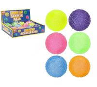 Dazzling Assorted Colours Light up Sparkle Ball (6.5cm) - Unique Glowing Sensory Toy - Perfect for Parties & Kids - 1 Pc