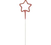 Dazzling Birthday Rose Gold Glitz Star Sparkler (17cm) - Stunning & Unique Party Decor - Perfect Centerpiece or Cake Topper - 1 Pc
