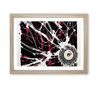 Dazzling Cassette Tape Art Abstract Framed Print | A3 Oak Framed Wall Art | Ready to Hang | Abstract Fantasy Picture | Living Room Bedroom Lounge Office