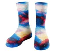 Dazzling Colors Adult Style Outdoor Adventure Shoe Covers For Hiking Biking And Sports And Mud Reusable Shoes Covers Boot Protectors For Outdoor Activities Cycling Hiking (Brick Red, A)