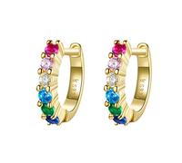 Dazzling Crystal Circle Round Hoop Earrings for Women Jewelry