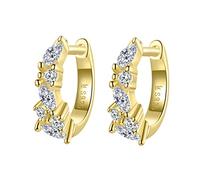Dazzling Crystal Circle Round Hoop Earrings for Women Jewelry