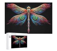 Dazzling Dragongly Wings Jigsaw Puzzle, 1000 PCS, Indoor Activity for The Home, An Absorbing Project for Relaxed Weekends, at Home