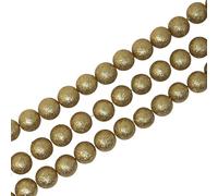 Dazzling Gold Glitter Christmas Bead Garland Tree Decoration - 1.8 Metres