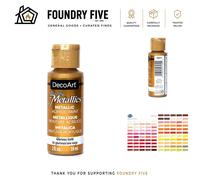 Dazzling Gold Metallic Acrylic Paint by Deco Art - 59ml Perfect for DIY Projects