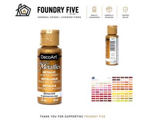 Dazzling Gold Metallic Acrylic Paint by Deco Art - 59ml Perfect for DIY Projects