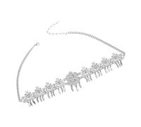 Dazzling Head Chain with Radiant Stones for Women ' S Galas and Formal Middle Eastern Bridal Jewelry