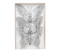 Dazzling Hollow Out Butterflies as Decorative Accents on Trees or Garlands during the Festive Season (Silver A)