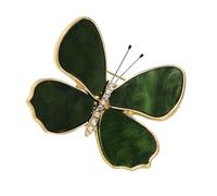 Dazzling Metallic Butterfly Accessory Multi Layer Wing Design Finish Suitable For Outfit Pairing Sturdy Fashion Butterfly Brooch