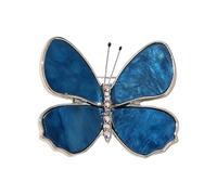 Dazzling Metallic Butterfly Accessory Multi Layer Wing Design Finish Suitable For Outfit Pairing Sturdy Fashion Butterfly Brooch