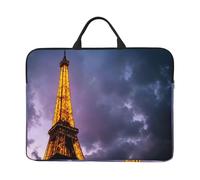 Dazzling Paris Tower Laptop Bag 14 In Durable Computer Carrying Case For Most Laptops And Ipads Shock Resistant Slim Sleeve