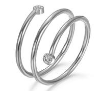 Dazzling Ring Gold Silver Color Multi-Layered crystal Zircon Rings Female Finger Ring for Woman
