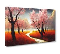 Dazzling Spring Forest Canvas Wall Art Print 30x20 Inch