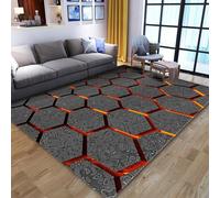 Dazzluxe 3D Optical Illusion Rug, Vortex Illusion Floor Mat, Modern Abstract Anti-Slip 3D Carpet for Door Entrance, Bathroom, Stairs, Playroom, Living Room, Or Area,H,140 * 200cm