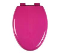 Dazzluxe Toilet Seat Elongated 18" Soft Close, V-Shaped Toilet Lid Quiet No Slam WC Seat, 330 Lb Capacity Max. Safe Durable Firmly, Quick Installation & Stay Clean,Rose