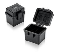 DB-110 LI-90B LI-92B Battery Memory Card Storage Holder Box for 4 x Camera Batteries + 1 x SD + 2 x TF Micro SD, Water-Resistant&Anti-Shock Camera Battery box for Ricoh DB-110 LI-90B LI-92B