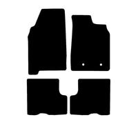 DB Bespoke - Car Floor Mats for Dacia Duster 2018-2025 Without Passenger Seat Draw - Tailored Mats - Black Carpet - Anti Slip Mat - Non Slip - Fitted With 2 Clips & Granulated Backing - UK Made